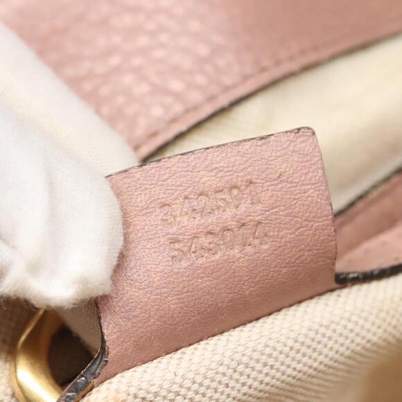 GUCCI GG Canvas Shoulder Bag Beige Gold - Picture 13 of 13